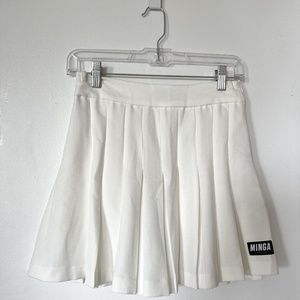 MINGA London white tennis mini skirt